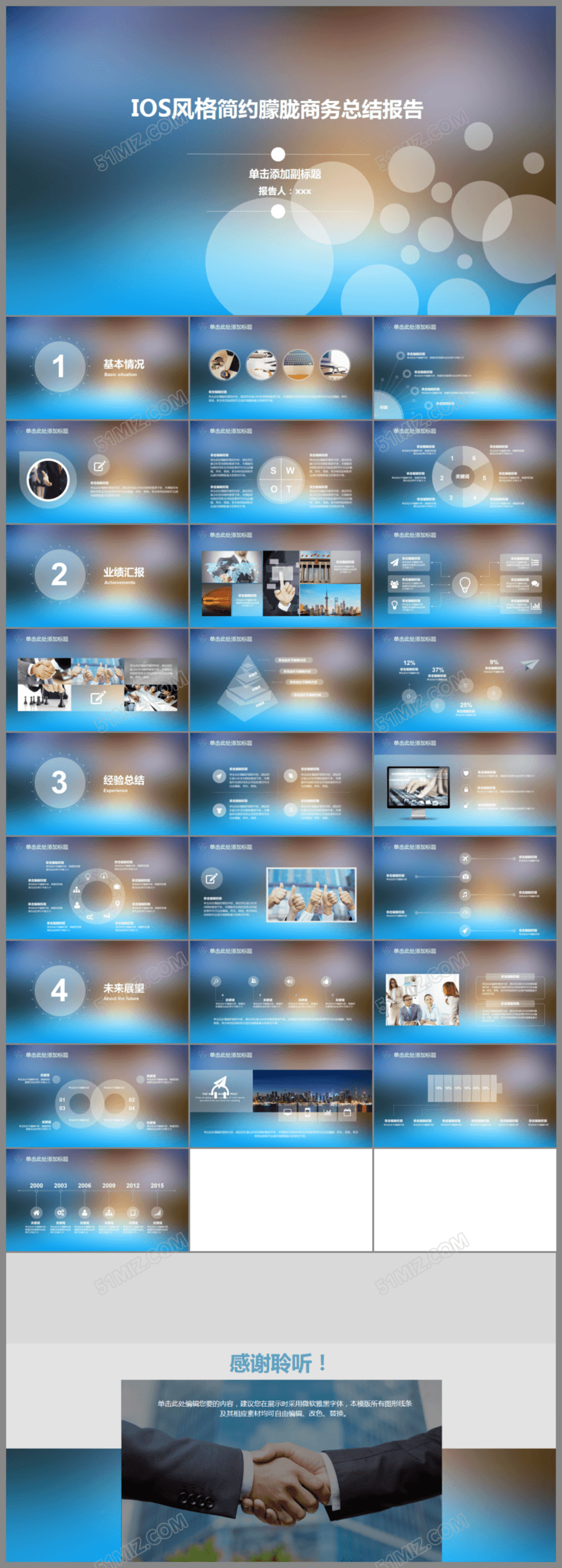 简约淡雅ios公司简介商务ppt模板 简约淡雅ios公司简介商务ppt模板