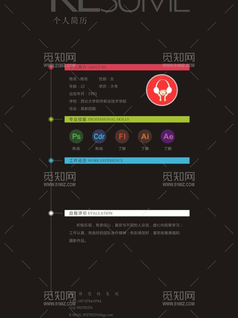 简历模版图片 简历模版图片