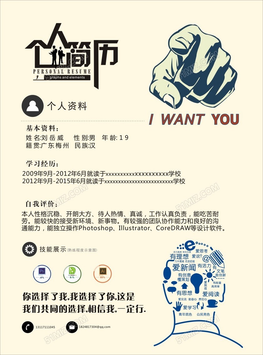 个人简历设计 个人简历设计