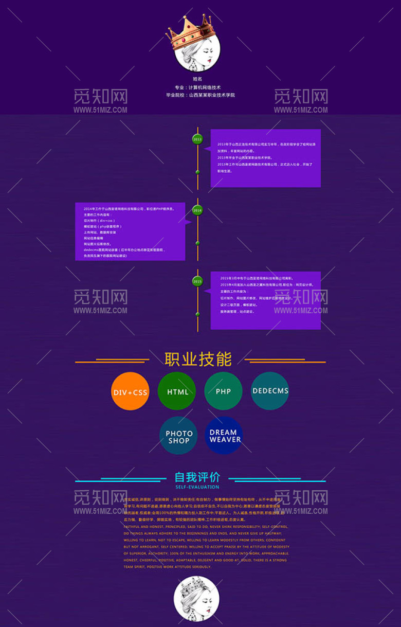 个人简历模板 个人简历模板
