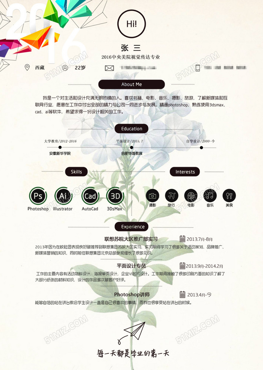 个人简历模板 个人简历模板