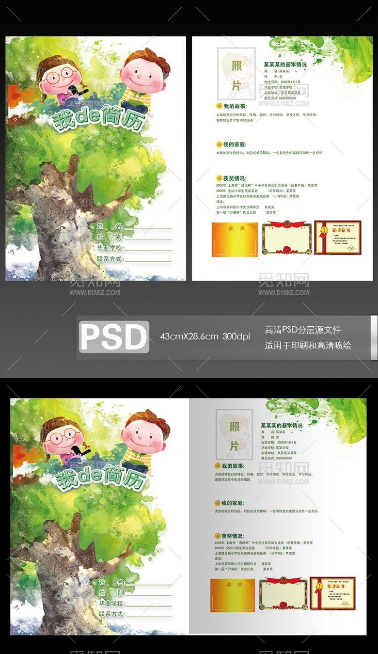 小升初简历模板 小升初简历模板