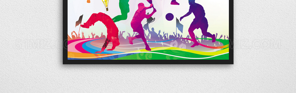 觅知网 设计素材 设计模板 > 休闲运动体育节创意海报.