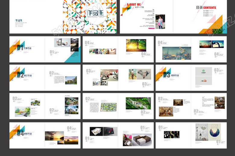 高档个人作品集模板设计
