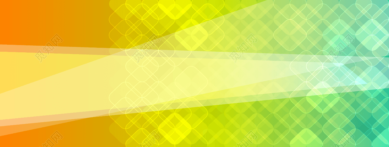 不规则几何色块线条banner素材