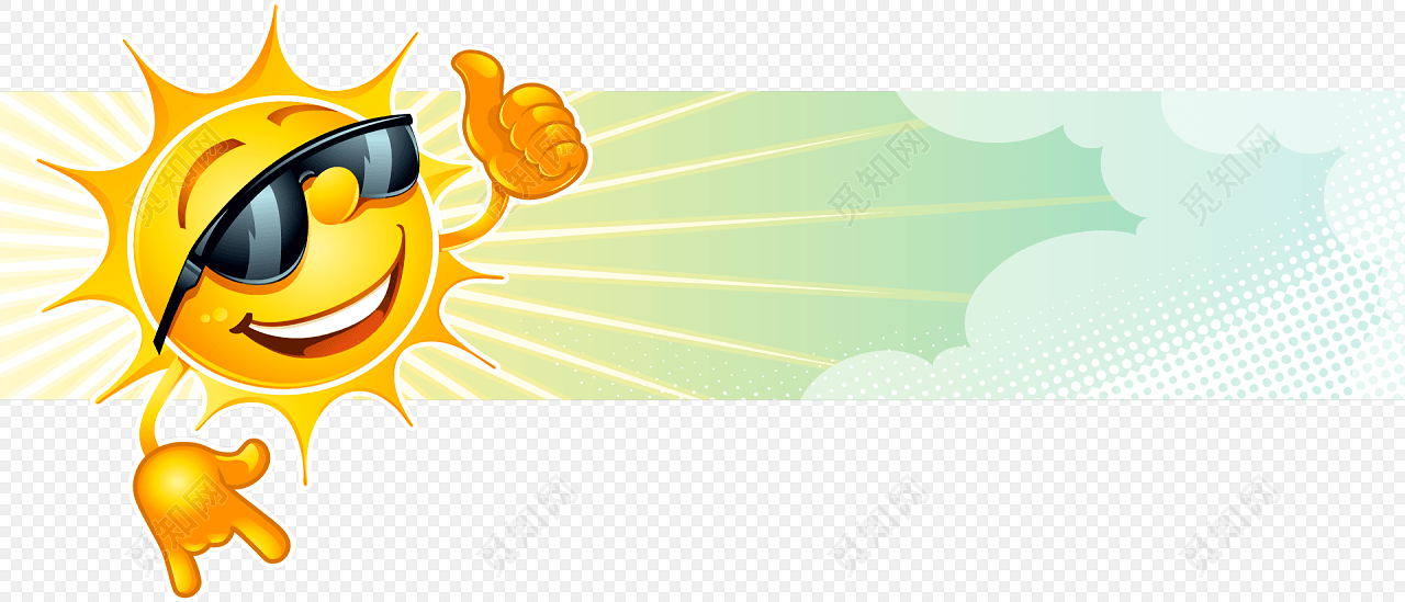 卡通太阳背景图