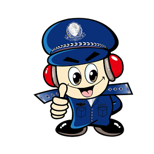 可笑小警察卡通形象