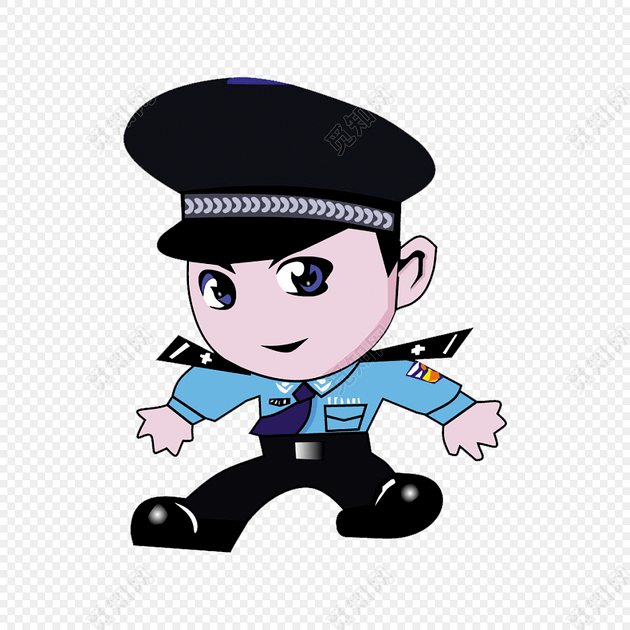 可爱小警察卡通形象