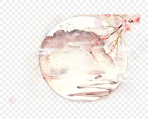 免费下载png png素材古风手绘素雅梅花国画素材标签:古风 免抠素材
