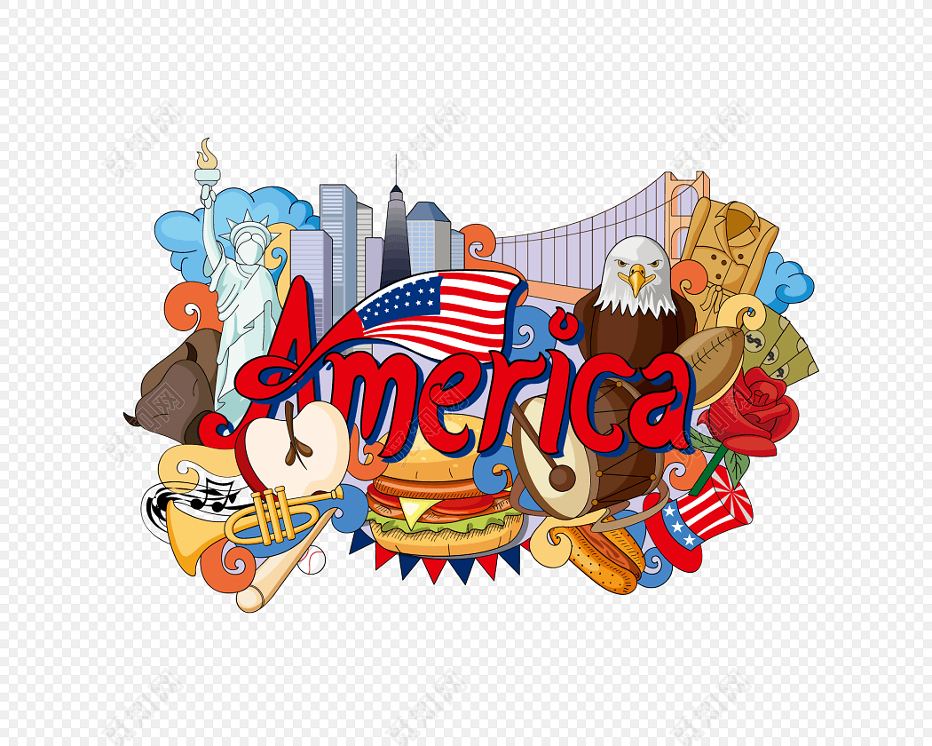 美国特征素材