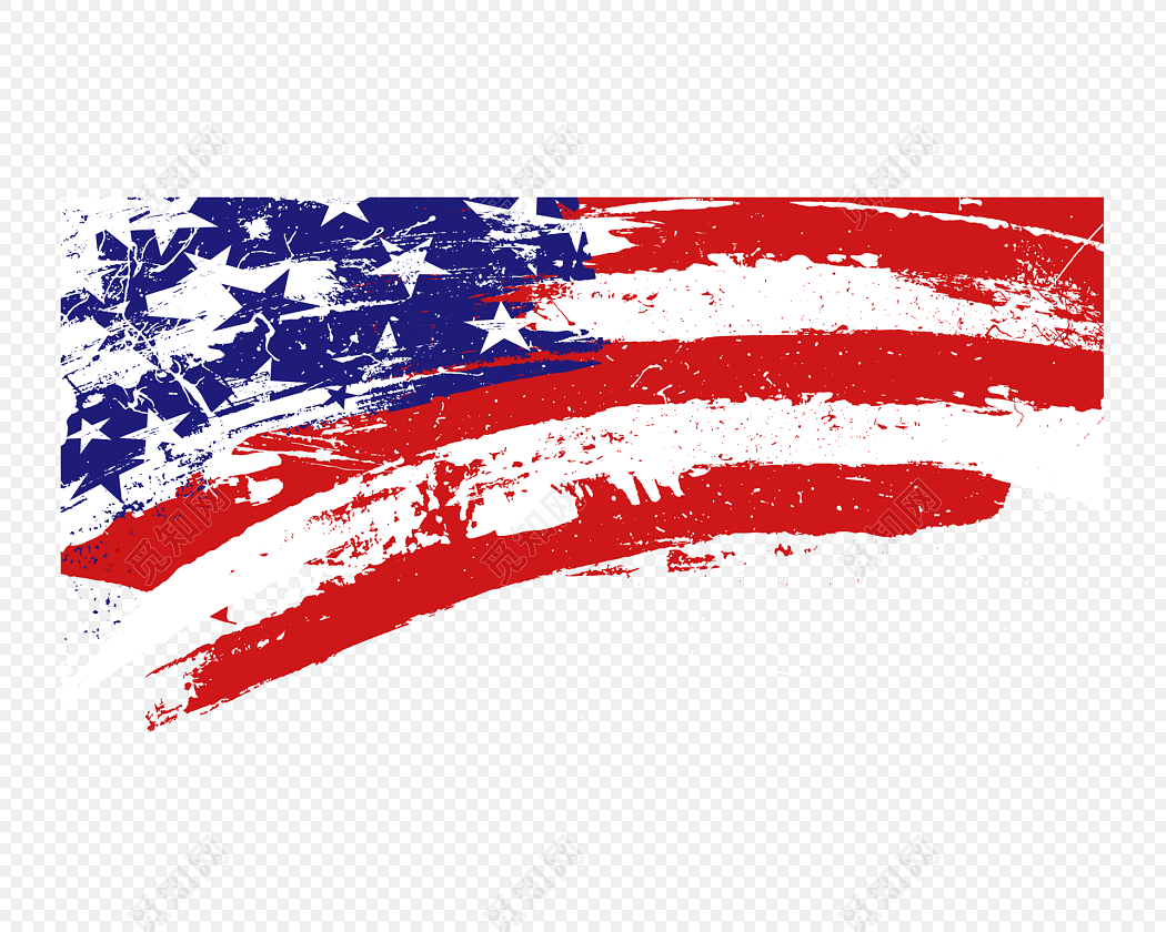美国国旗素材免费下载_png素材_觅知网