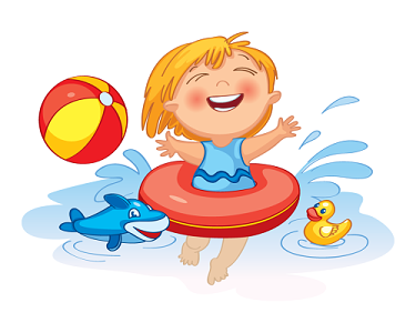 防溺水卡通儿童游泳素材