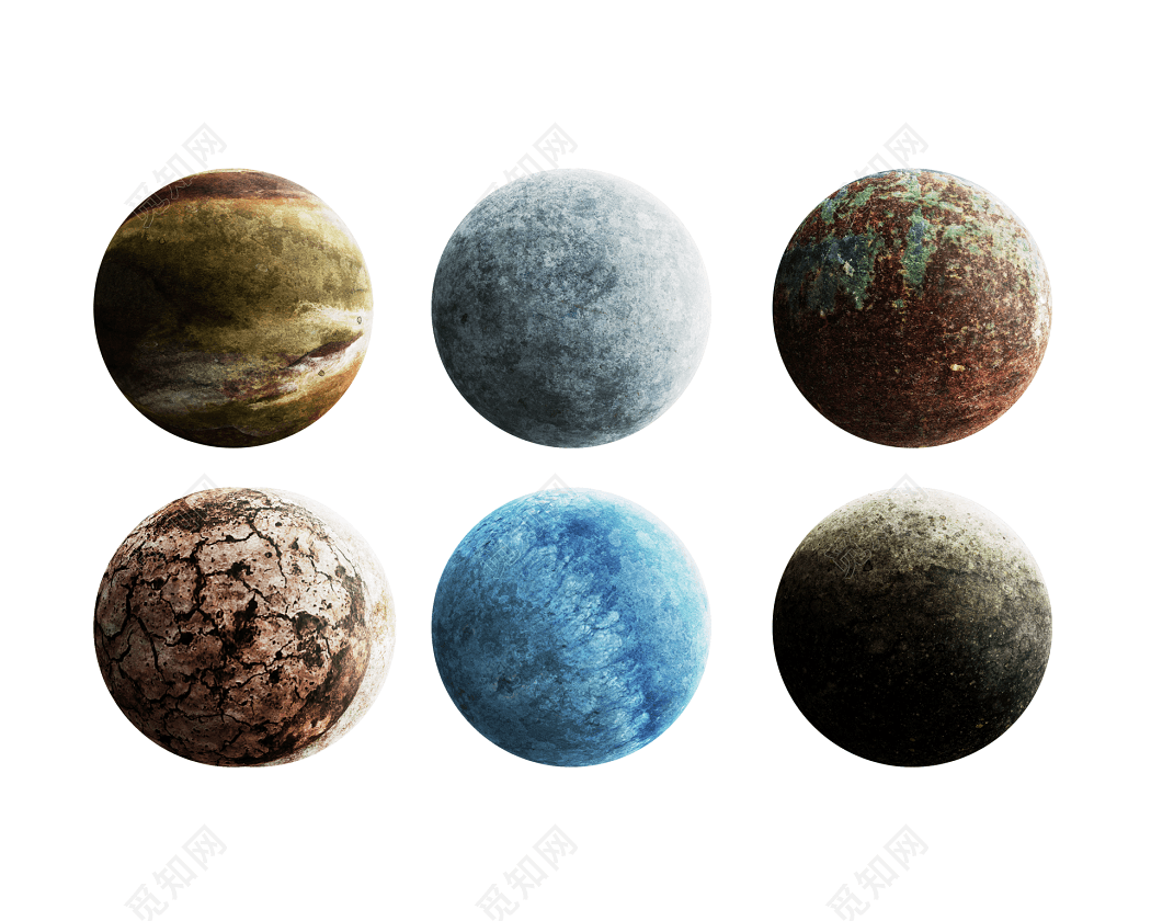 手绘宇宙星球素材