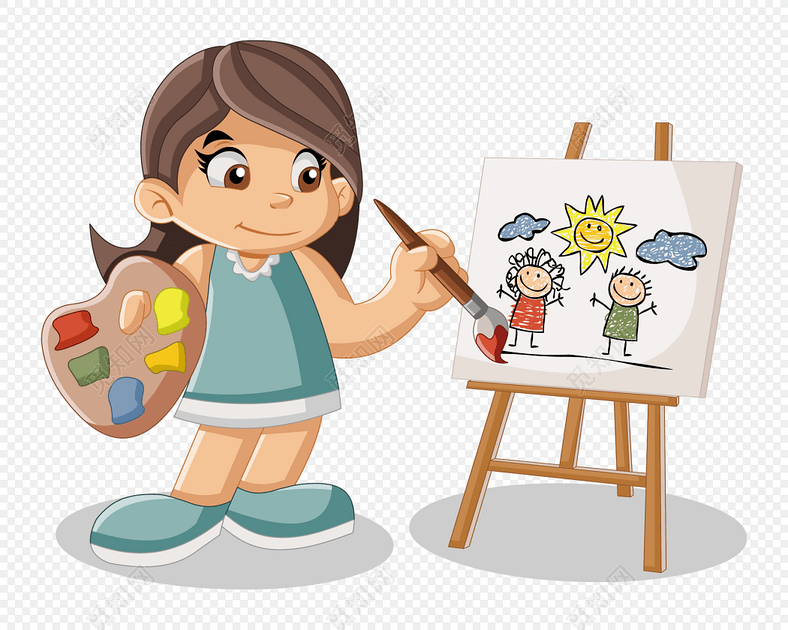 Cartoon pantsing - 🧡 Easel, Artist, Painting, Canvas, Paint Brushes, Paint...