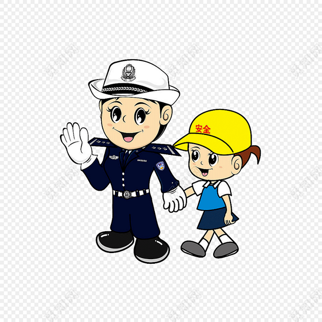 卡通交通警察