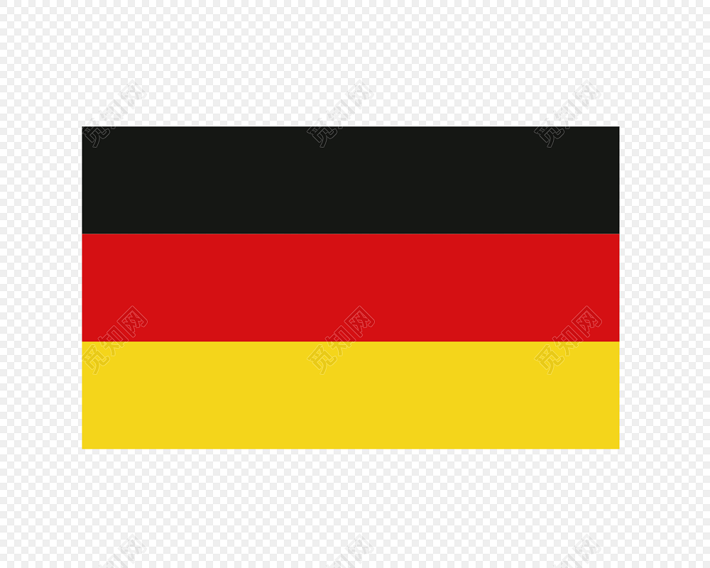 简约扁平风德国国旗矢量素材