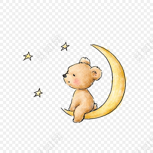 月亮小熊星星