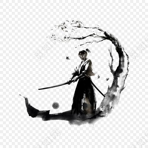 中国风水墨人物