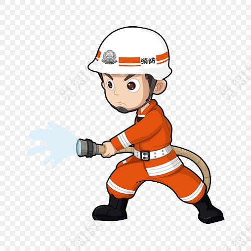 灭火消防员免抠素材
