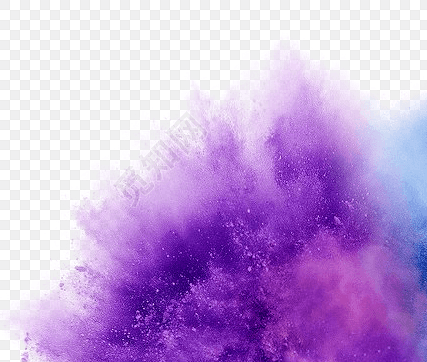 水粉碰撞紫色矢量素材