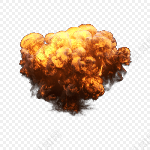 爆炸蘑菇云火焰矢量素材
