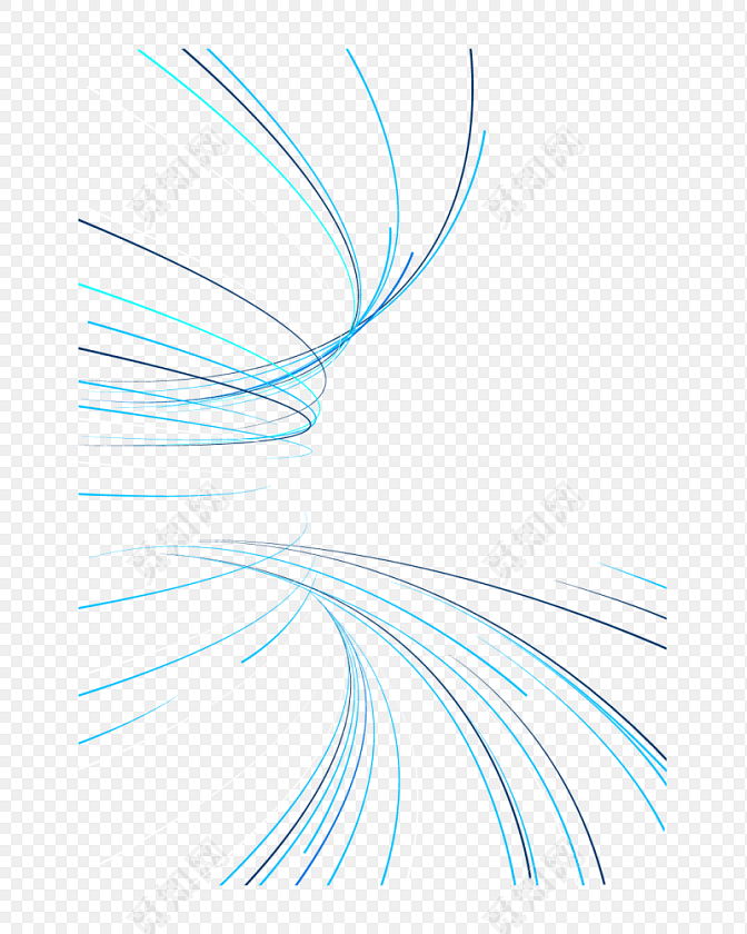 共享素材 下载png png素材 透明商务渐变立体线条标签:科技感 免抠