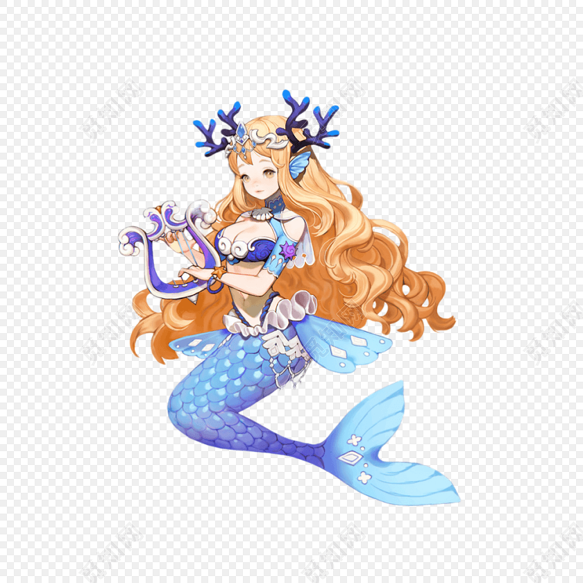 卡通美人鱼素材