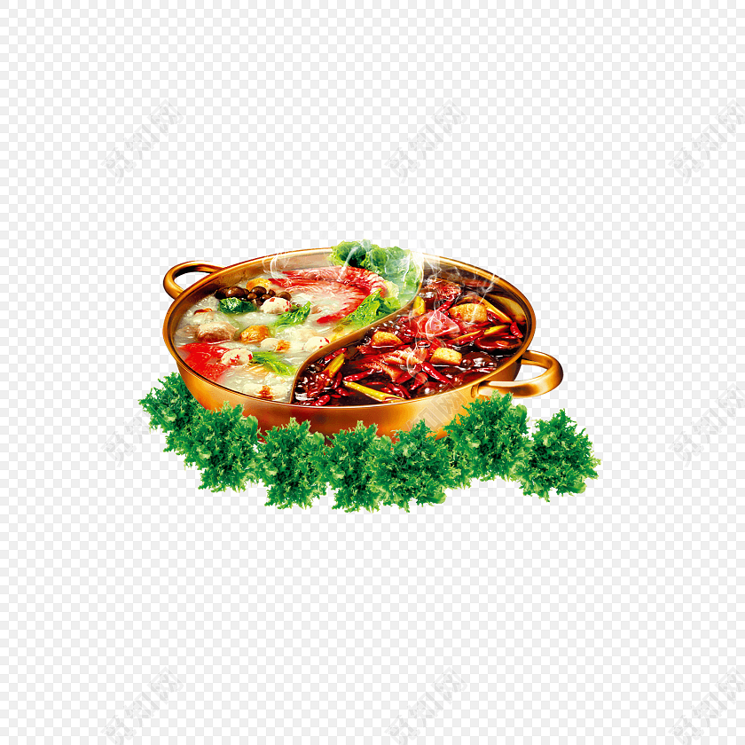 鸳鸯火锅素材