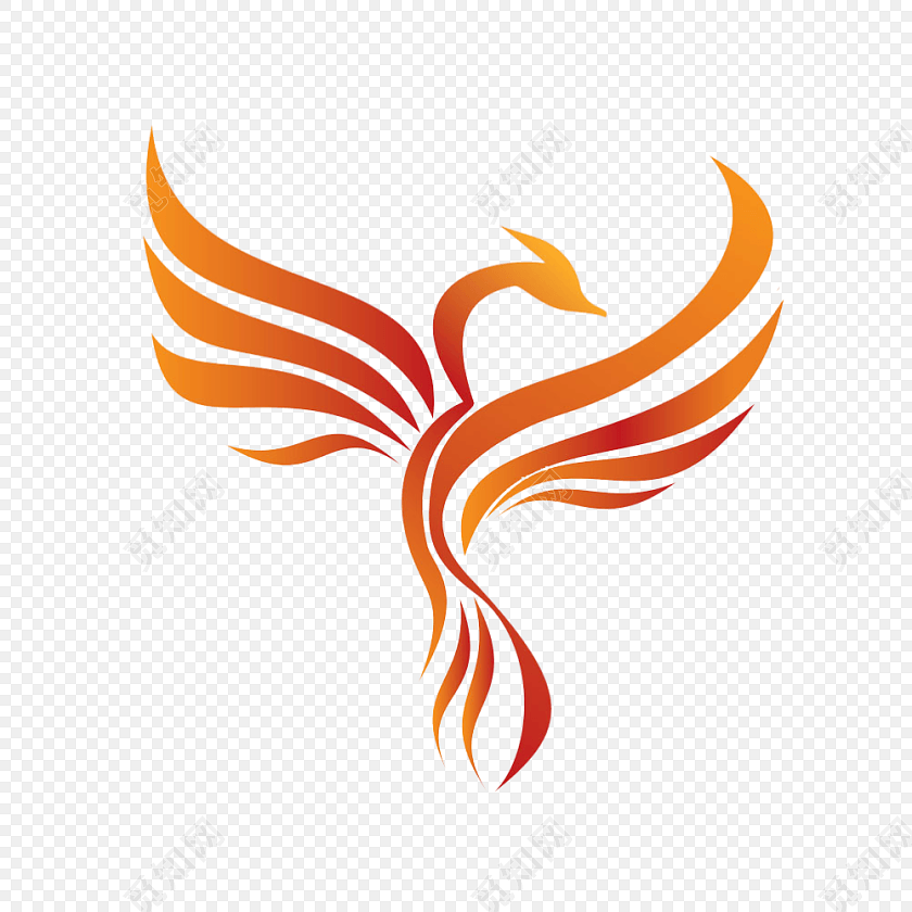 简约凤凰logo设计素材