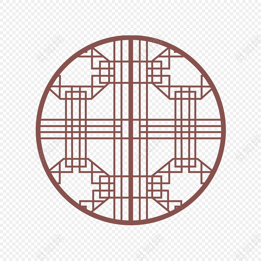 古代窗户 古代门窗 圆窗户 雕花窗户