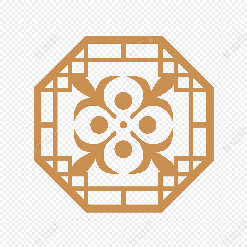 古代窗户古代门窗正六边形窗户雕花窗户
