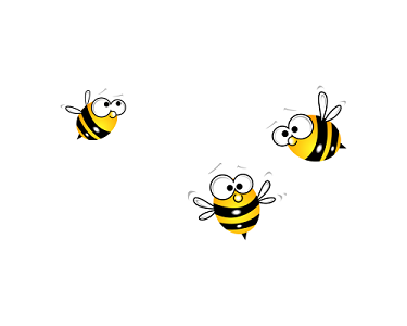 卡通可爱小蜜蜂矢量素材