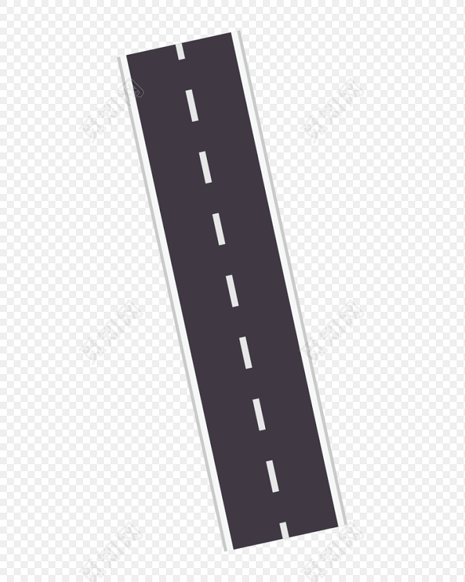 黑色卡通直线路图素材