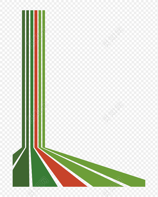 绿色卡通跑道图下载素材
