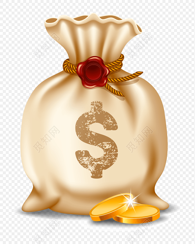 金币钱袋子金融素材