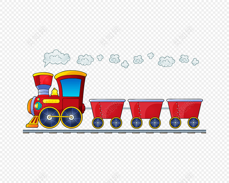 卡通火车