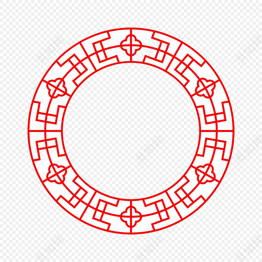 简约线条古风边框