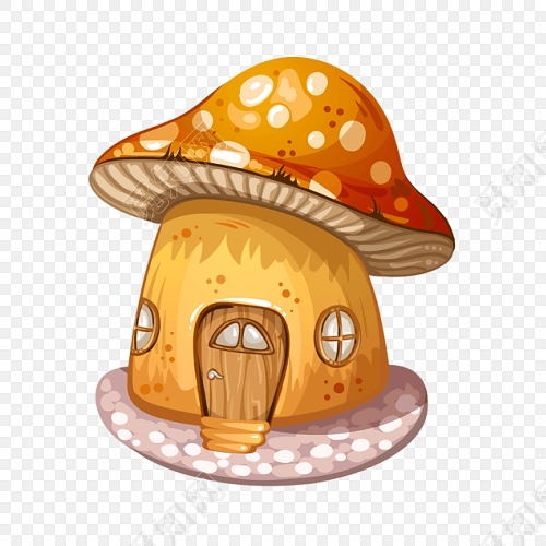卡通童话蘑菇屋