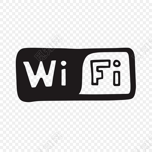 手绘无线wifi符号图标矢量素材