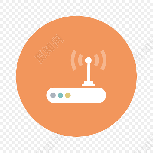 无线wifi路由器符号图标矢量素材