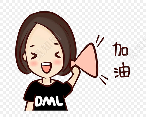 卡通加油人物设计素材
