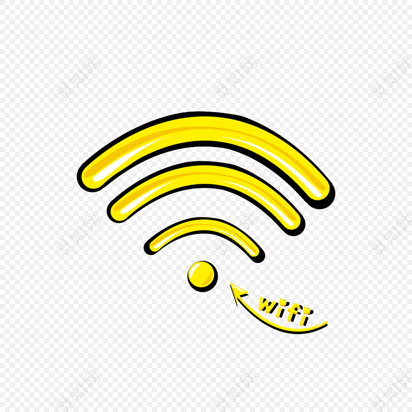 无线wifi符号图标矢量素材