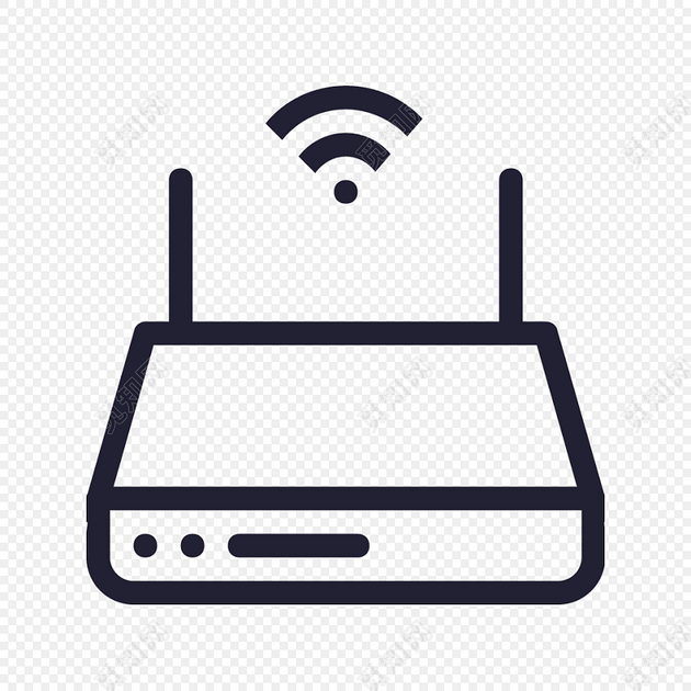 无线wifi符号路由器图标矢量素材