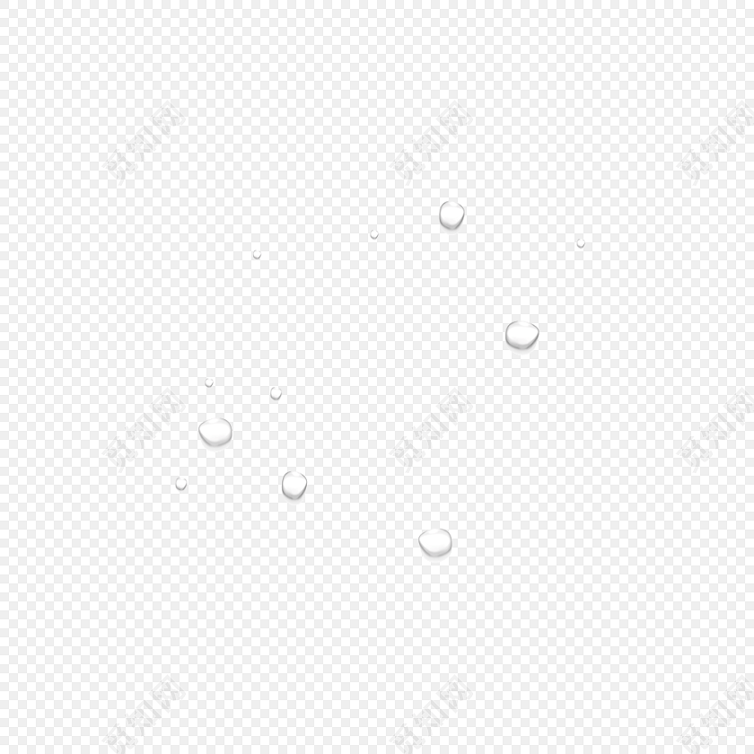 无色透明水珠气泡免费下载_png素材_觅知网