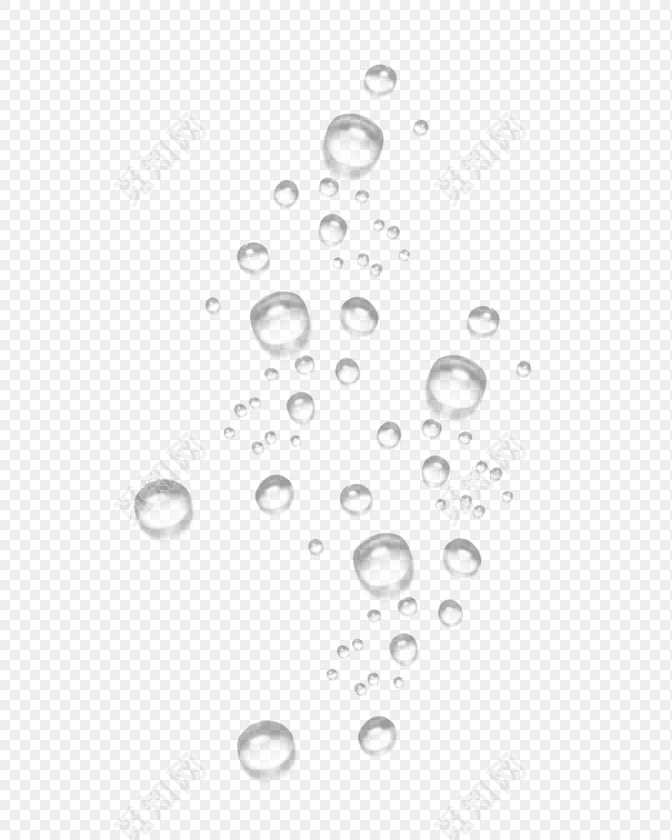 无色圆形透明水珠雨滴免费下载_png素材_觅知网