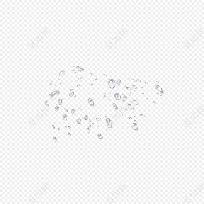 不规则水珠雨滴素材