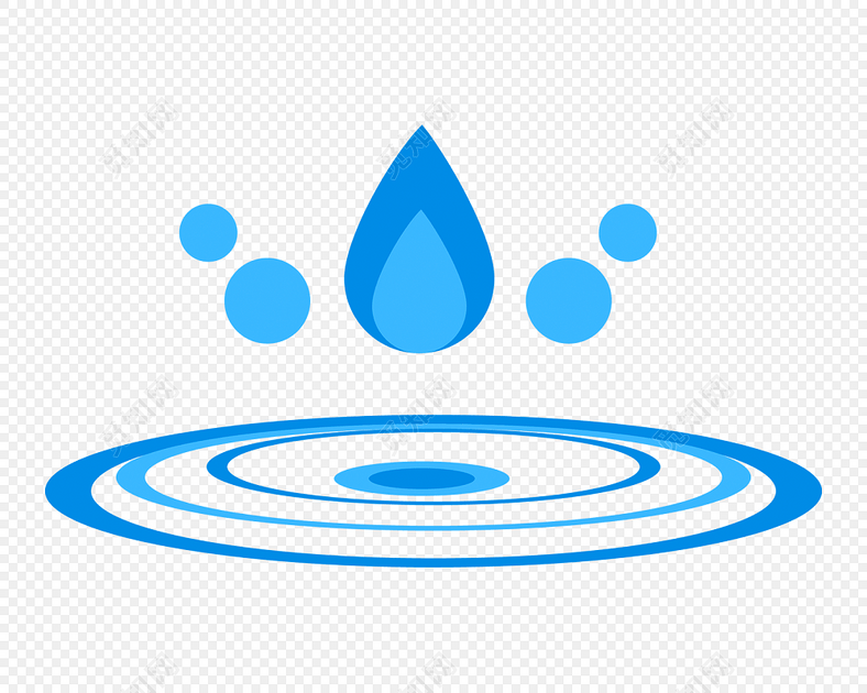 水滴水波纹矢量元素