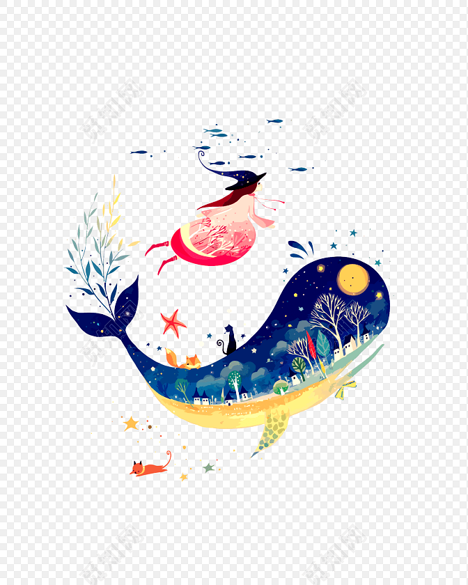 海豚与女孩