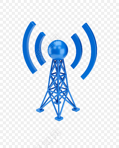 无线wifi信号塔符号图标矢量素材