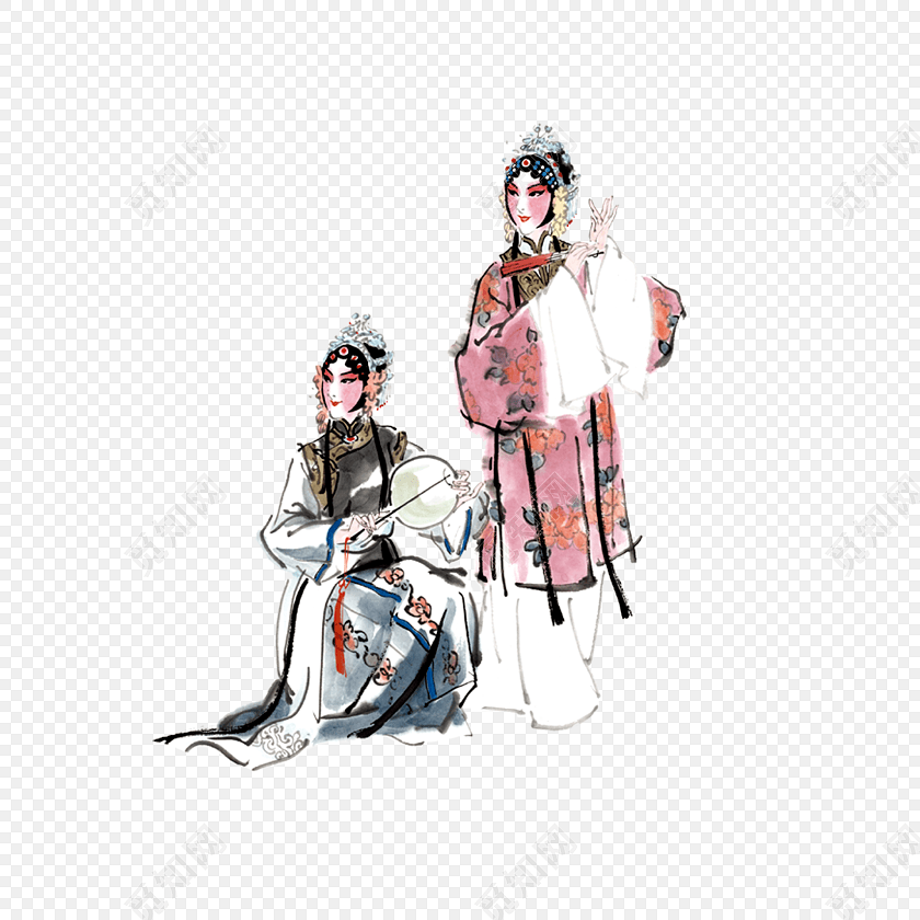 中国传统戏剧人物素材